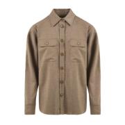 Bruine Shirt Lj619Cct 545 Model Drumohr , Brown , Dames