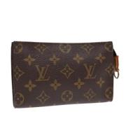 Pre-owned Canvas pouches Louis Vuitton Vintage , Brown , Dames