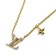 Pre-owned Metal necklaces Louis Vuitton Vintage , Yellow , Dames