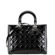 Pre-owned Leather dior-bags Dior Vintage , Black , Dames