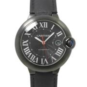 Pre-owned Stainless Steel watches Cartier Vintage , Black , Heren