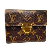 Pre-owned Canvas wallets Louis Vuitton Vintage , Brown , Dames