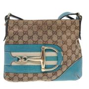 Pre-owned Canvas gucci-bags Gucci Vintage , Beige , Dames