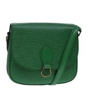 Pre-owned Leather louis-vuitton-bags Louis Vuitton Vintage , Green , D...