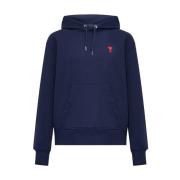 Hoodie met logo Ami Paris , Blue , Dames