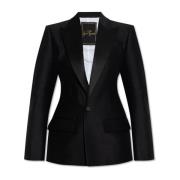 Blazer met satijnen inzetstukken Dsquared2 , Black , Dames