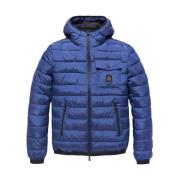 Korte Nylon Hoodie Jas RefrigiWear , Blue , Heren