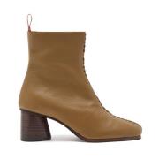 Geweven Lederen Booties Maliparmi , Brown , Dames