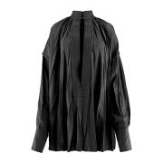 Elegante Zijden Blouse Salvatore Ferragamo , Black , Dames