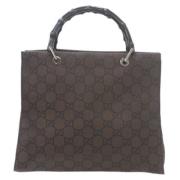 Pre-owned Canvas gucci-bags Gucci Vintage , Brown , Dames