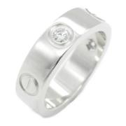 Pre-owned Metal rings Cartier Vintage , Gray , Dames