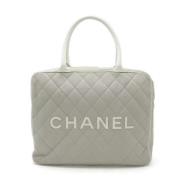 Pre-owned Canvas handbags Chanel Vintage , Gray , Dames