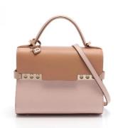 Pre-owned Leather handbags Delvaux Pre-owned , Pink , Dames