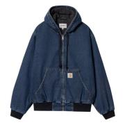 Originele Loose Fit Denim Jack Blauw Carhartt Wip , Blue , Heren