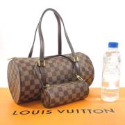 Pre-owned Canvas handbags Louis Vuitton Vintage , Brown , Dames