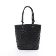 Pre-owned Leather chanel-bags Chanel Vintage , Black , Dames