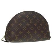 Pre-owned Canvas pouches Louis Vuitton Vintage , Brown , Dames