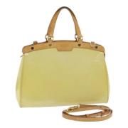 Pre-owned Leather handbags Louis Vuitton Vintage , Beige , Dames