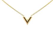 Pre-owned Metal necklaces Louis Vuitton Vintage , Yellow , Dames