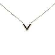 Pre-owned Metal necklaces Louis Vuitton Vintage , Gray , Dames