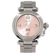 Pre-owned Stainless Steel watches Cartier Vintage , Pink , Heren