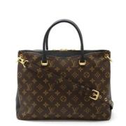 Pre-owned Canvas handbags Louis Vuitton Vintage , Brown , Dames