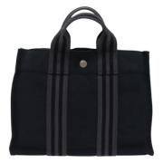 Pre-owned Canvas totes Hermès Vintage , Black , Dames