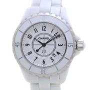 Pre-owned Glass watches Chanel Vintage , White , Dames