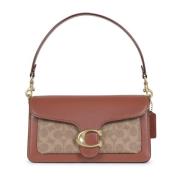 Tabby Schoudertas in Handtekening Canvas Coach , Brown , Dames