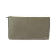 Pre-owned Leather wallets Bvlgari Vintage , Gray , Heren