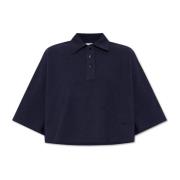 Polo met korte mouwen Bottega Veneta , Blue , Dames