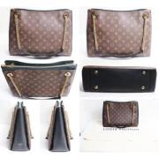 Pre-owned Canvas louis-vuitton-bags Louis Vuitton Vintage , Black , Da...