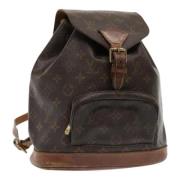 Pre-owned Canvas backpacks Louis Vuitton Vintage , Brown , Dames