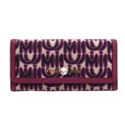 Pre-owned Canvas wallets Miu Miu Pre-owned , Multicolor , Dames