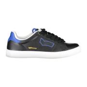 Sportieve Herenschoenen Zwart Vetersluiting GAS , Black , Heren