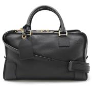 Pre-owned Leather handbags Loewe Pre-owned , Black , Dames