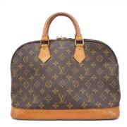 Pre-owned Fabric handbags Louis Vuitton Vintage , Brown , Dames