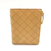 Pre-owned Leather wallets Bottega Veneta Vintage , Beige , Dames