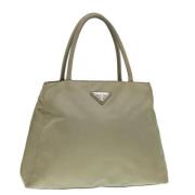 Pre-owned Nylon prada-bags Prada Vintage , Beige , Dames