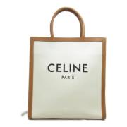 Pre-owned Leather totes Celine Vintage , Beige , Dames