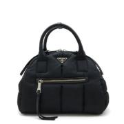 Pre-owned Leather handbags Prada Vintage , Black , Dames