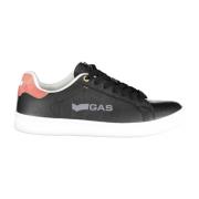 Sportieve herenschoenen zwart veters GAS , Black , Heren