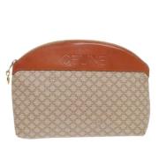 Pre-owned Canvas pouches Celine Vintage , Beige , Dames