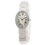 Pre-owned White Gold watches Cartier Vintage , White , Dames