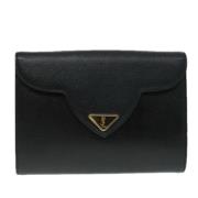 Pre-owned Leather clutches Saint Laurent Vintage , Black , Dames