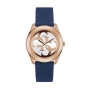 Roségouden Damesmode Horloge Guess , Yellow , Dames