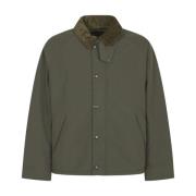 Groene Gewatteerde Casual Jas Barbour , Green , Heren