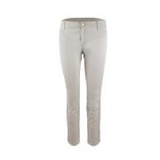 Pre-owned Leather jeans Louis Vuitton Vintage , White , Dames