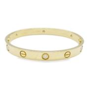 Pre-owned Metal bracelets Cartier Vintage , Yellow , Dames