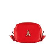 Trendy Schoudertas met Fly Logo Patrizia Pepe , Red , Dames